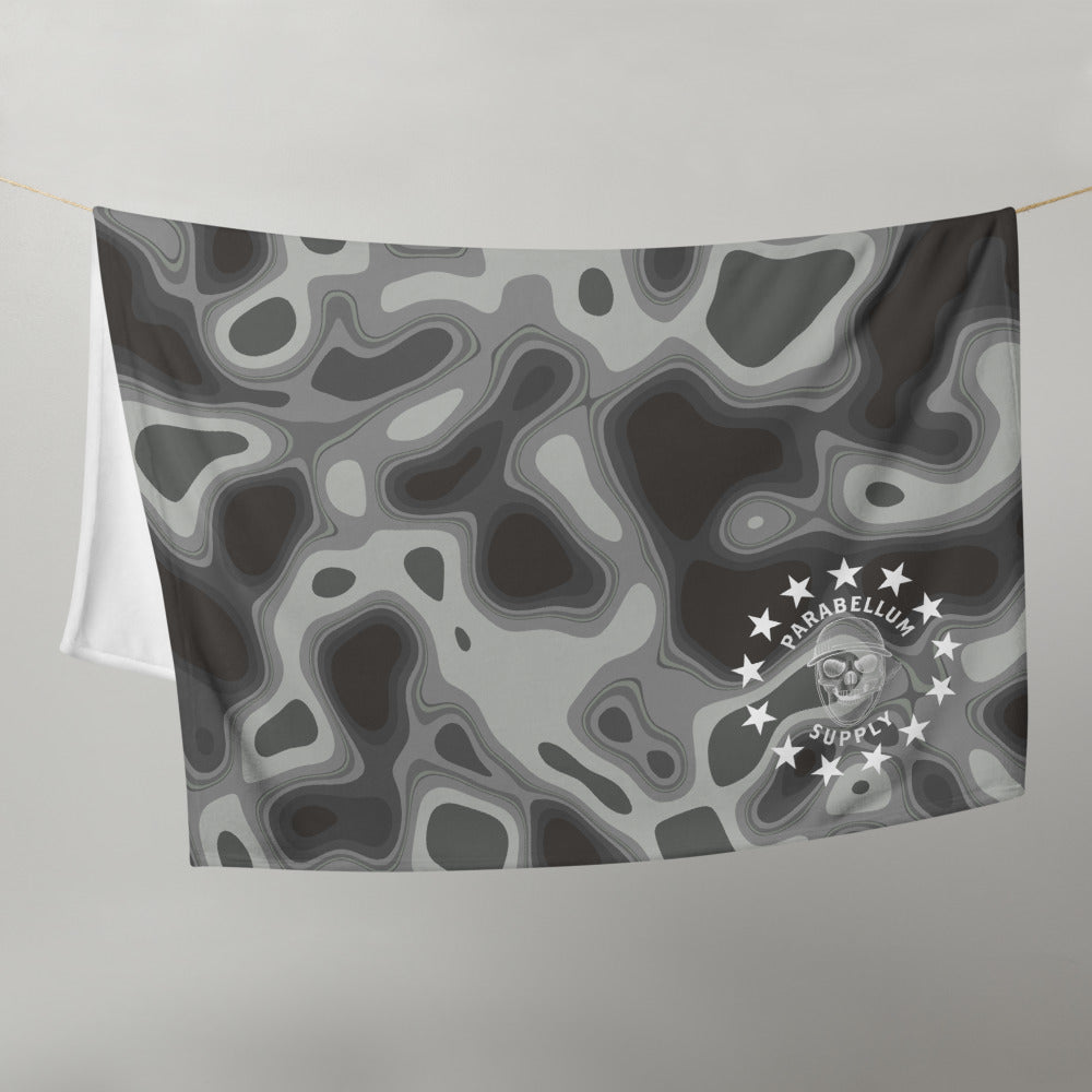 Liquid Camo Topo Throw Blanket